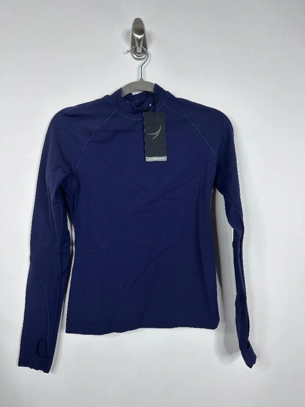 NWT Endeavor DRYFORCE® Long Sleeve Mock Neck French Navy XS Performance Workout